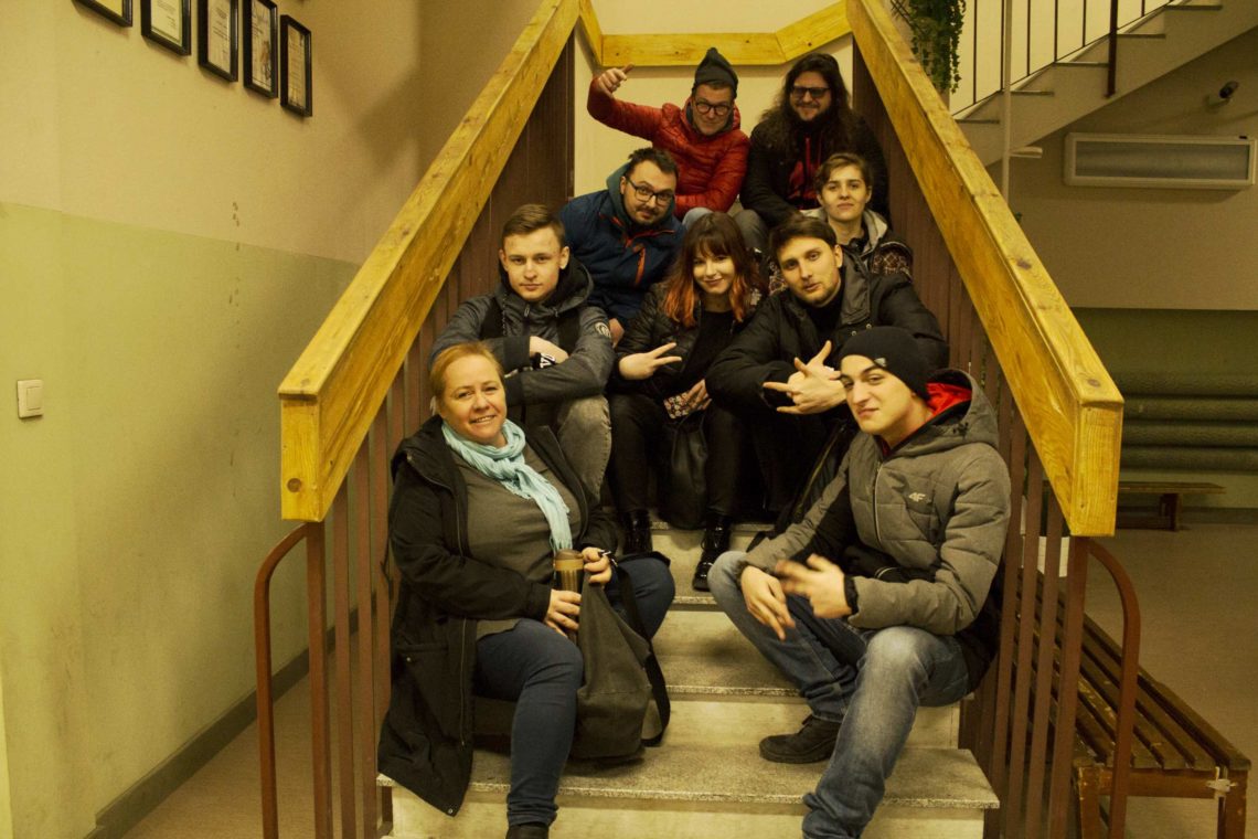 Backstage zajęć z produkcji filmowej w TVN